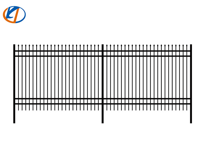 K0710 (24 pcs) Powder Coated Steel Site Fence