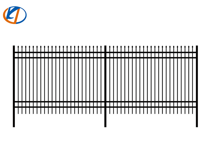 K0710 (30pcs)  Powder Coated Steel Site Fence