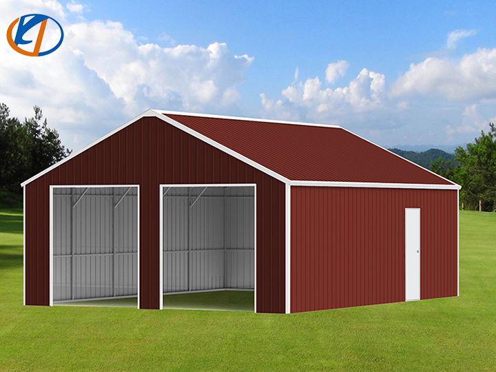 KJ K4525G 45ft x 25 ft Metal Garage